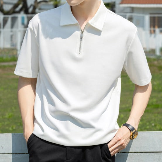 シンプルジップサマーTシャツ gm5231