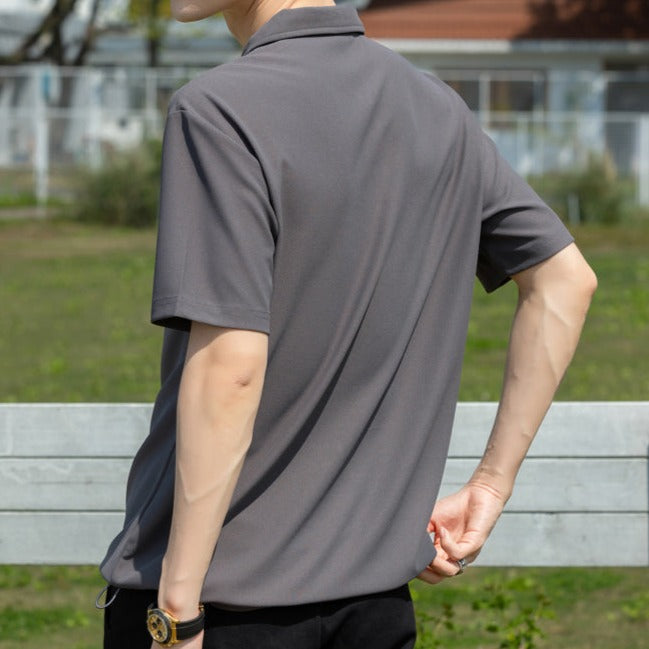 シンプルジップサマーTシャツ gm5231