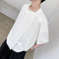 アシンメトリーボタンTシャツ  gm2745