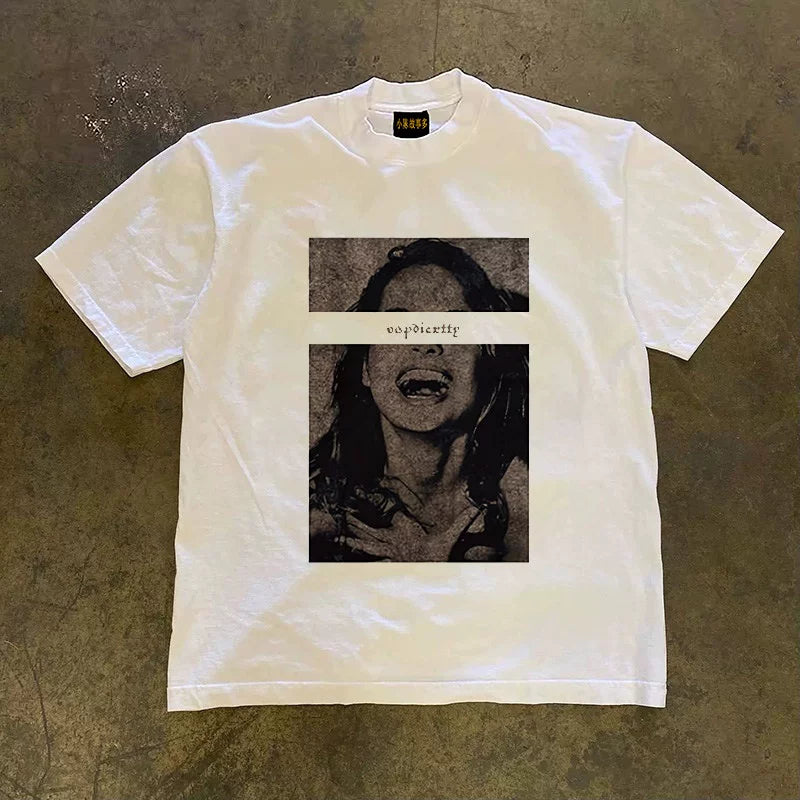 ラフプリントTシャツ