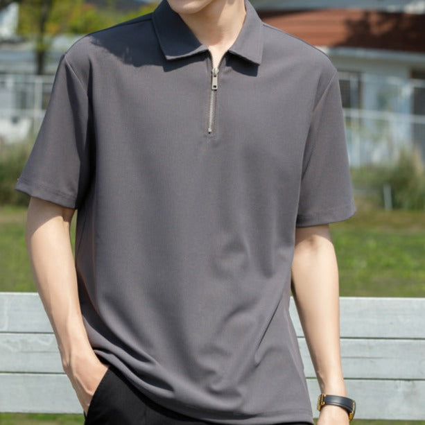 シンプルジップサマーTシャツ gm5231