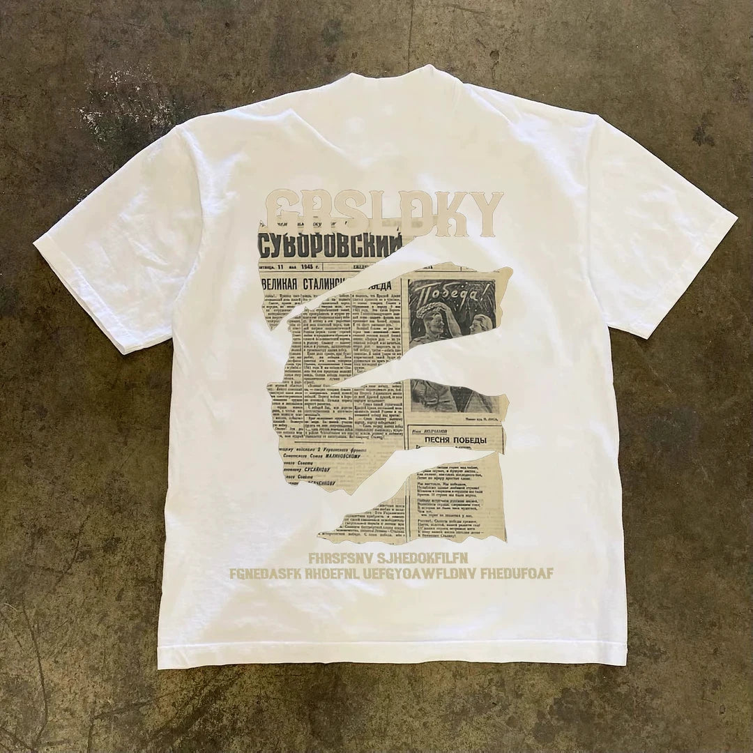 ニュースペーパーTシャツ