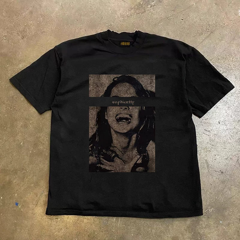 ラフプリントTシャツ