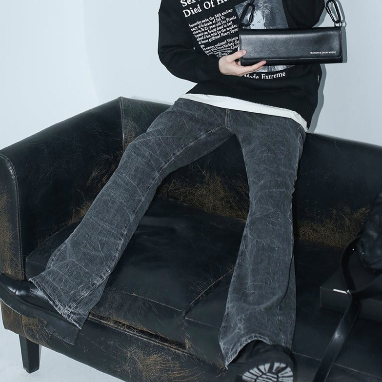 black flare denim gm7193