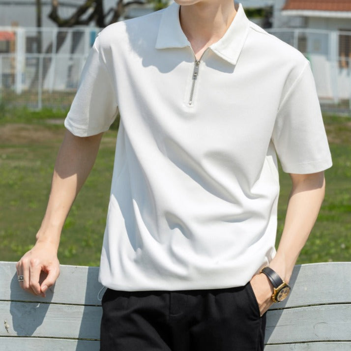 シンプルジップサマーTシャツ gm5231