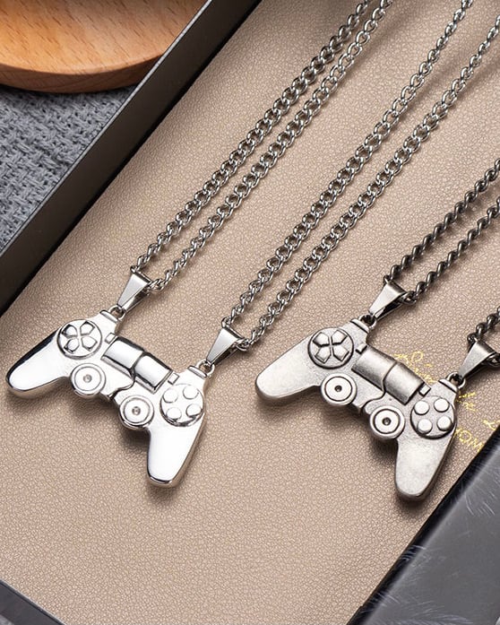 シルバーコントローラーネックレス  gm2395