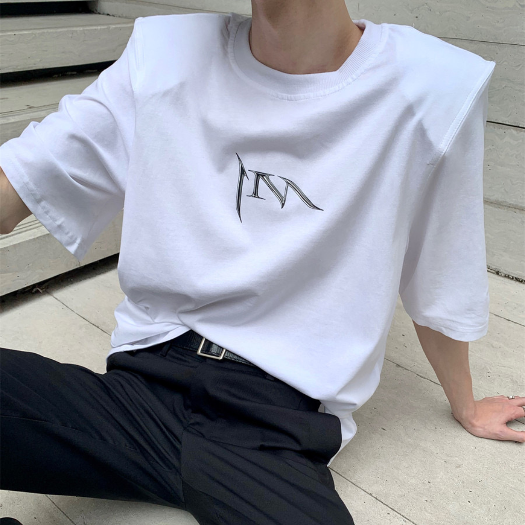 ショルダーパッドロゴTシャツ  gm2575