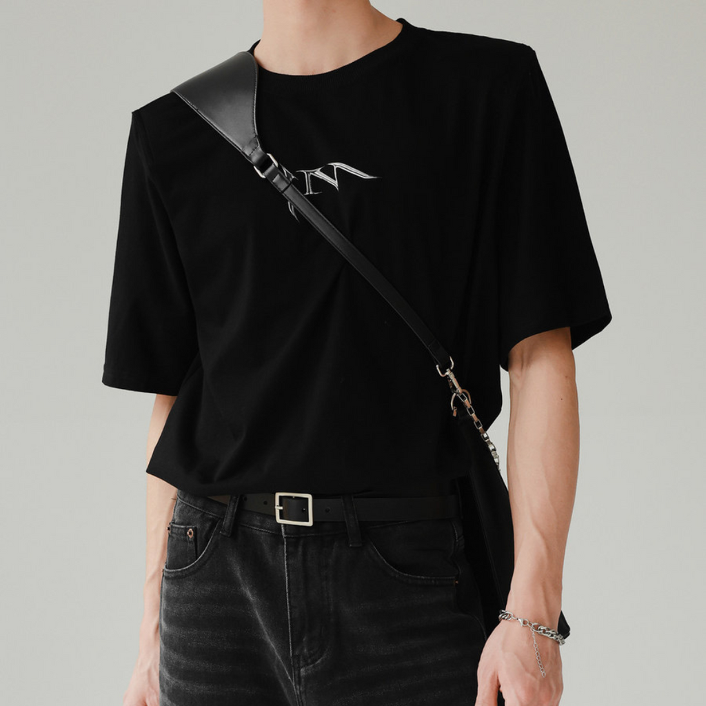 ショルダーパッドロゴTシャツ  gm2575